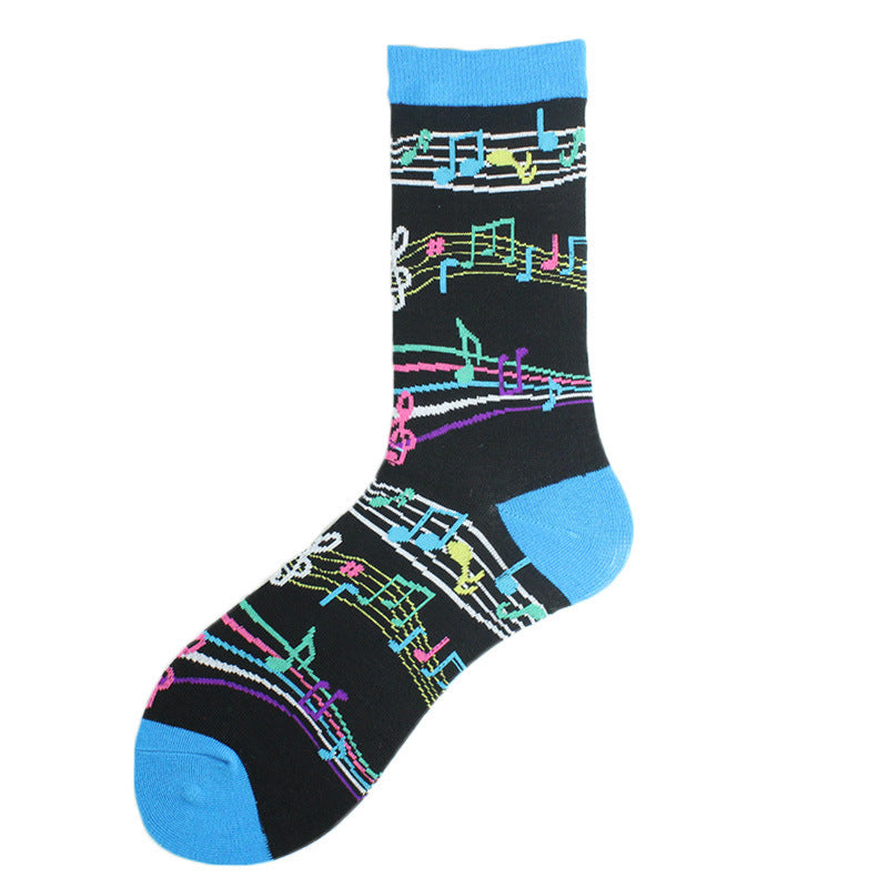 Fashion Printed Cotton Socks For Lovers