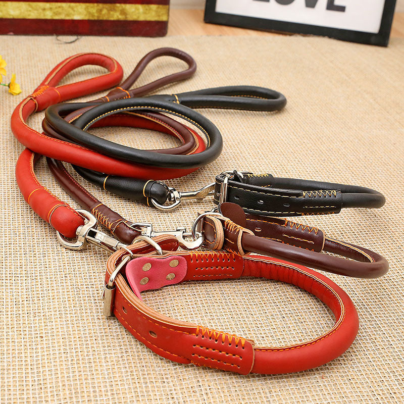 Collar Traction Rope And Dog Walking Leash Set