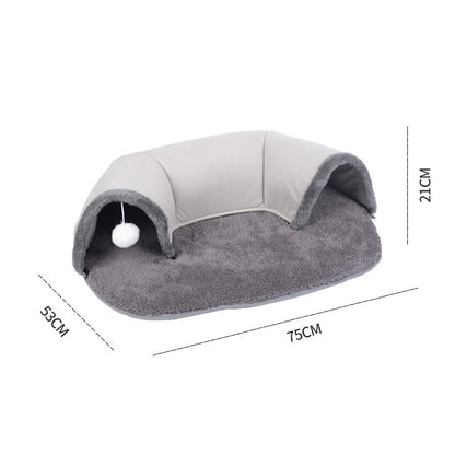 Autumn And Winter Cat Nest Cat Tunnel Plush