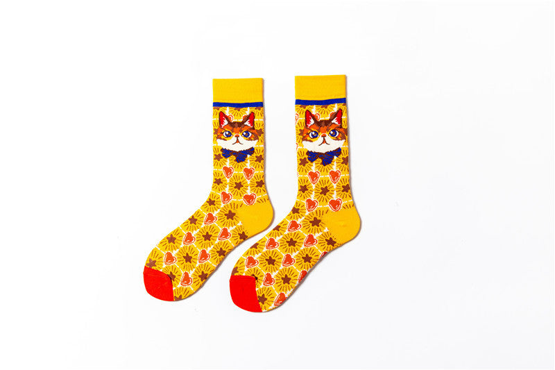 Cute Cartoon Wholesale Stockings Ins Trendy Skateboard Socks