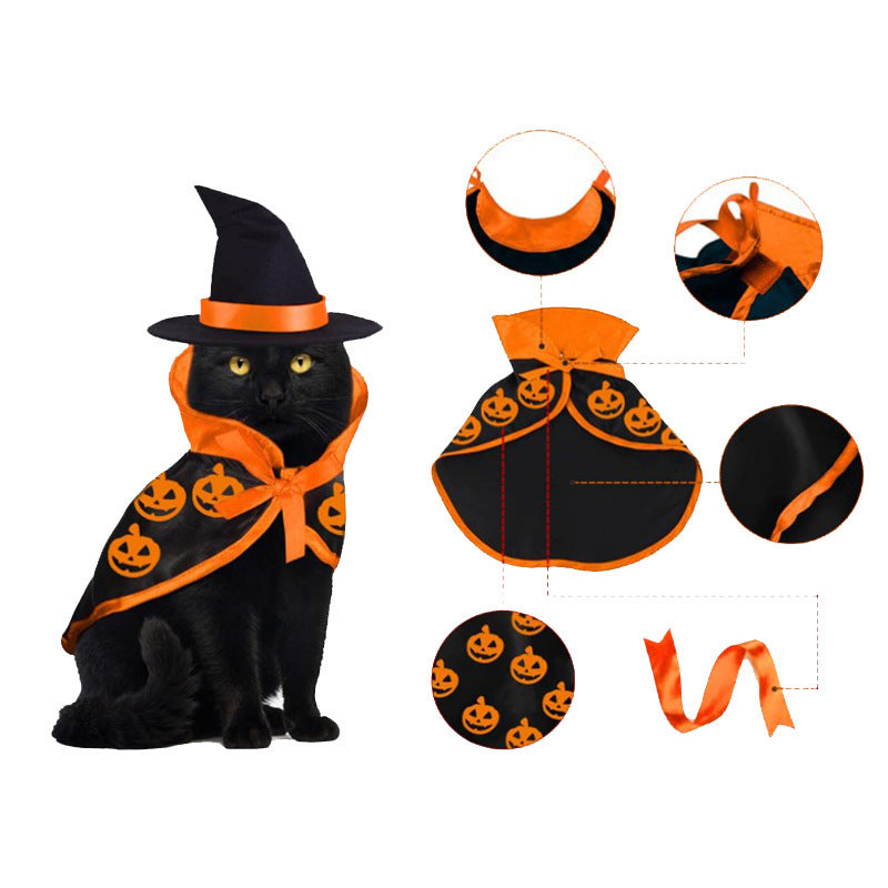 Cross-border Amazon Halloween Pet Cloak Cat Dog Saint