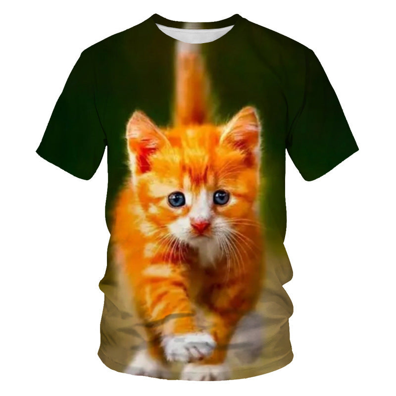 Cat Pattern 3D Digital Printing Men&