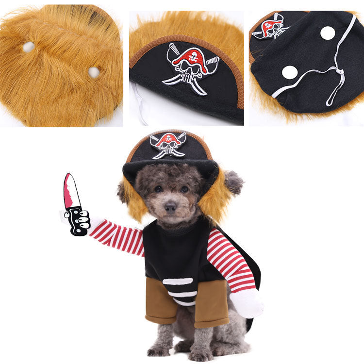 Pirates Turned Into Weird Pet Dogs Cats Halloween Day Costumes