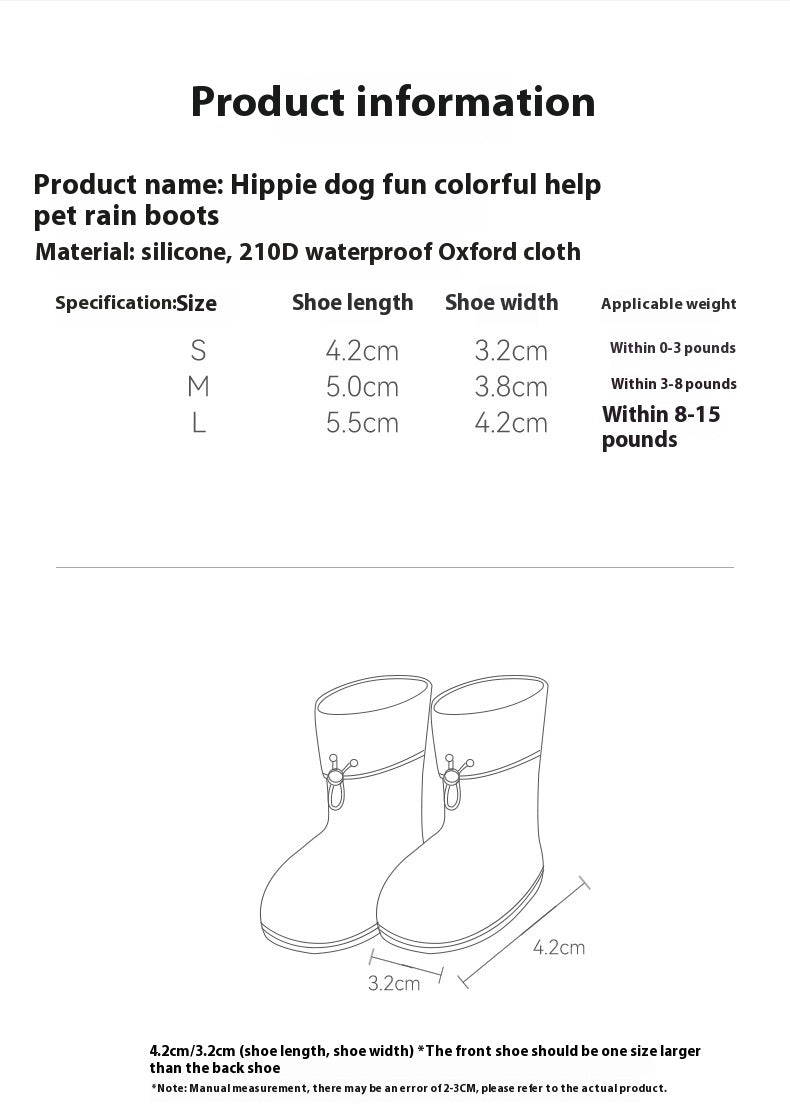 Cartoon Pet Boots Non-slip Wear-resistant Dog Boots