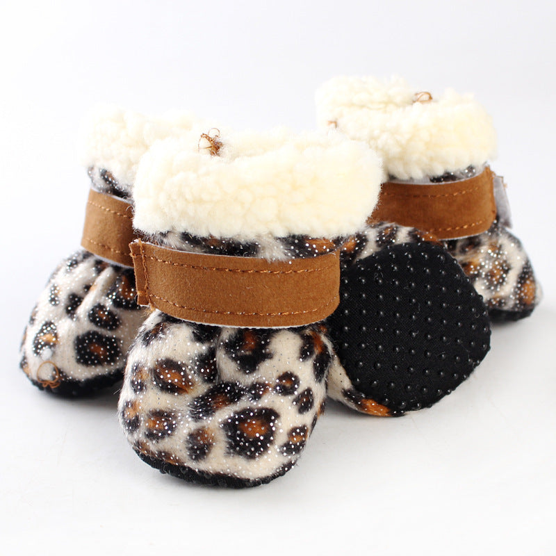 Fashion Simple Waterproof Warm Dog Shoes