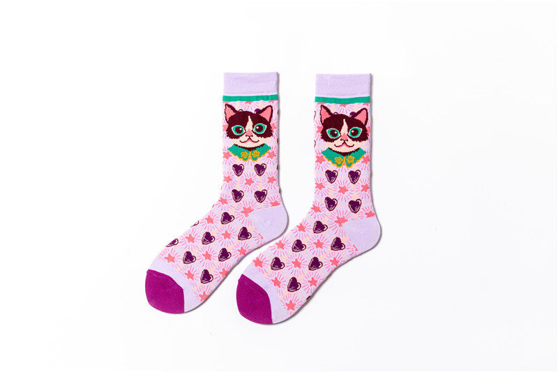 Cute Cartoon Wholesale Stockings Ins Trendy Skateboard Socks