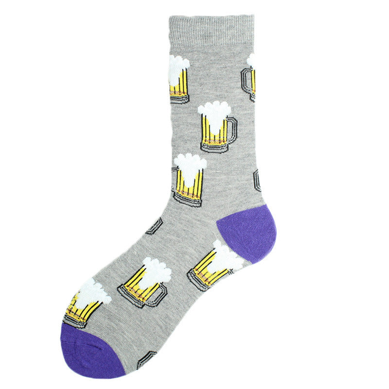 Fashion Printed Cotton Socks For Lovers