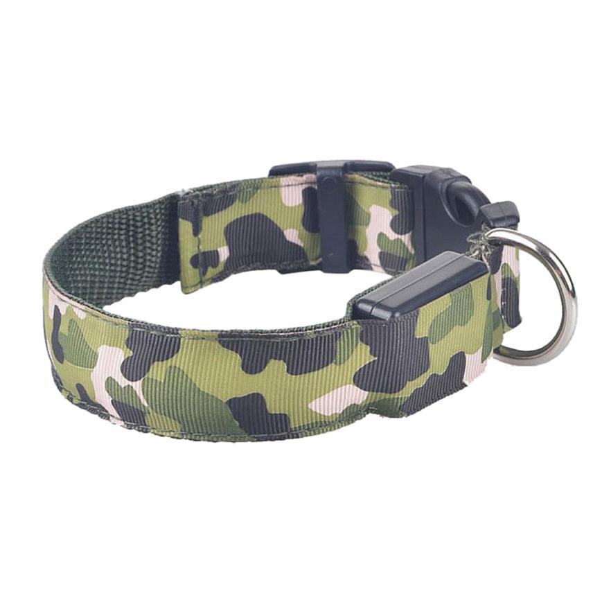 Camouflage pet supplies luminous dog collar