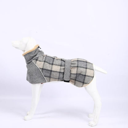 Wool plaid pet clothes