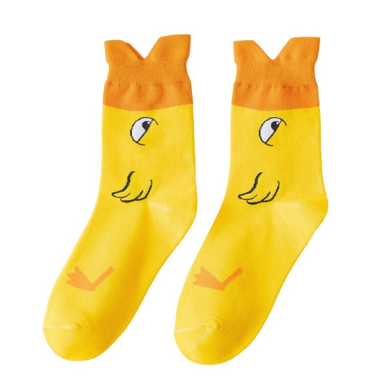 Cute duck cartoon japanese socks