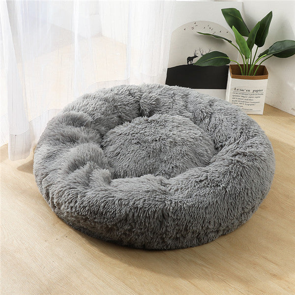 Dog Beds For Small Dogs Round Plush Cat Litter Kennel Pet Nest Mat Puppy Beds