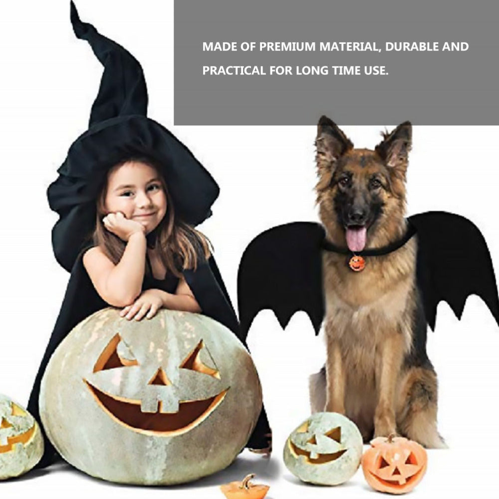 Halloween funny pet bat wings dog clothes