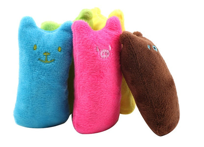 Catnip Cat Toys Pillow Interactive Cat Toy Catnip Pet Supplies Pillow Thumb Plush Teeth Grinding Bite Mint Cat Accessories