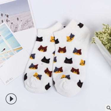 Cat Socks cotton ladies socks