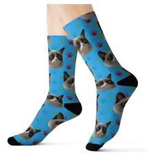 Pet head print socks