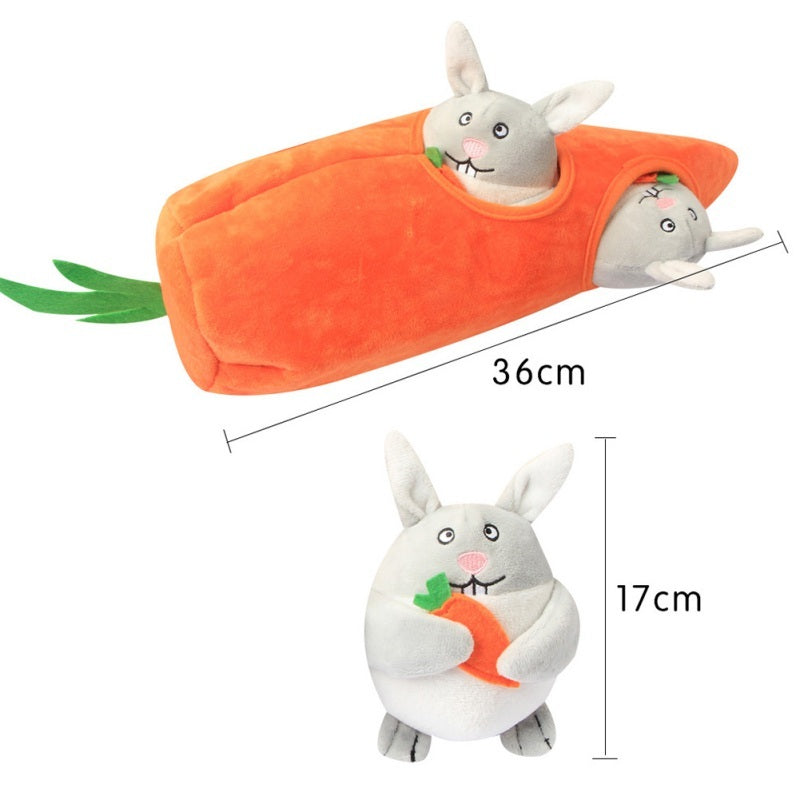 Pet voice toy carrot house