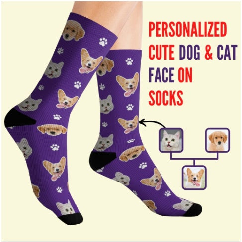 Personalized Photo Socks To Make Tube Socks Male And Female Socks Printing