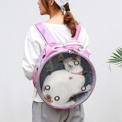 Transparent Pet Bag Go Out Portable Breathable Backpack