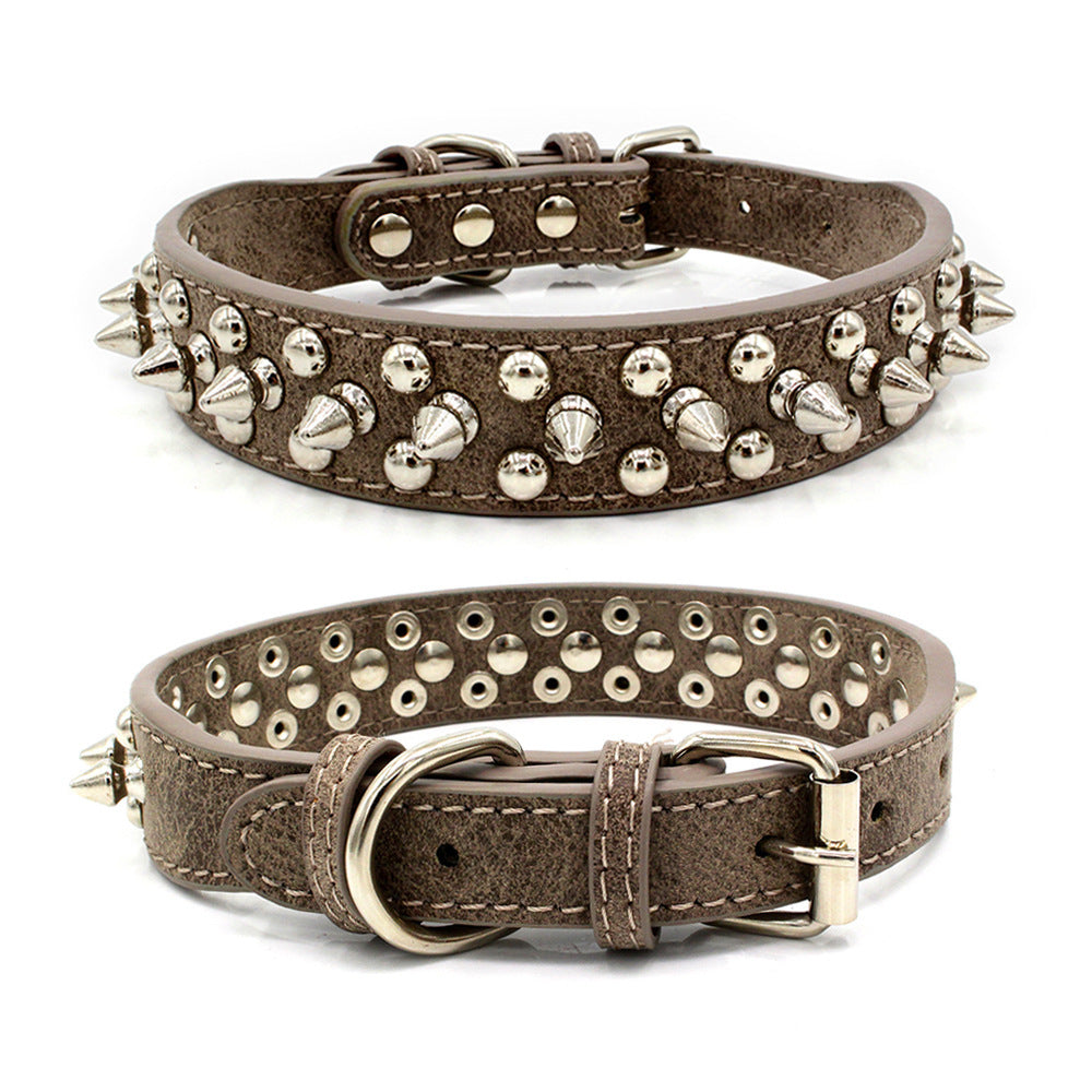 Rivet pet collar