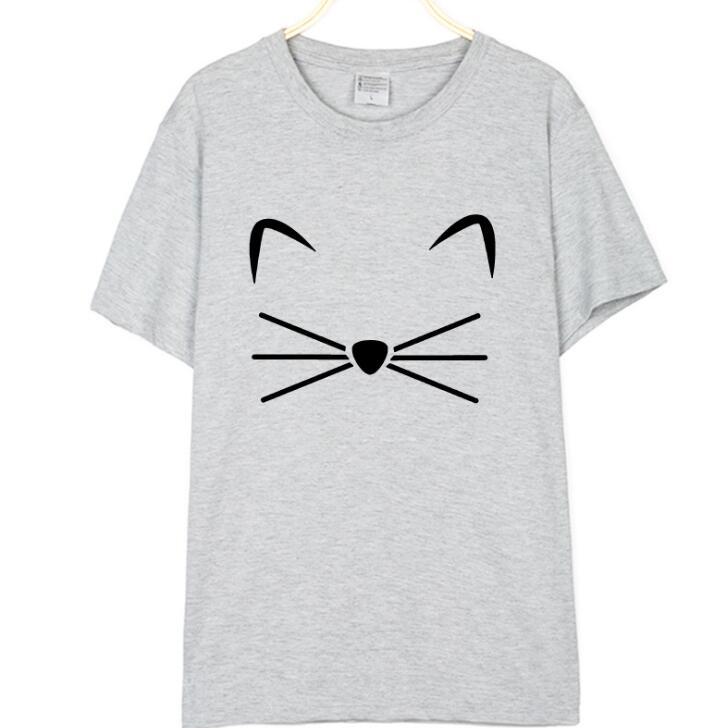 Cat Femmes Coton T-shirt