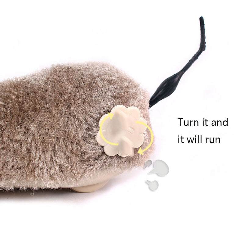 Clockwork mouse cat toy