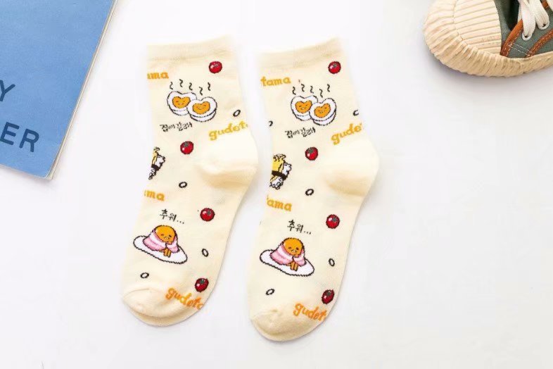 Cartoon Cute Japanese And Korean Girl Heart Socks