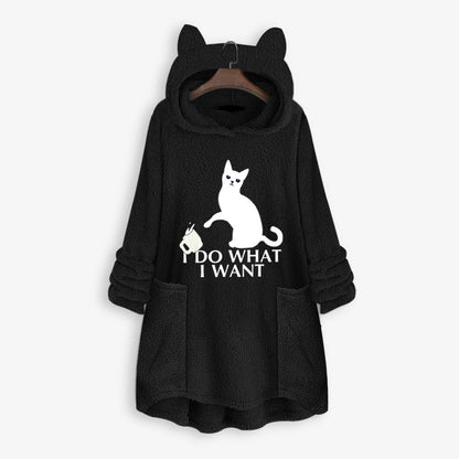 Cat hooded hoodie