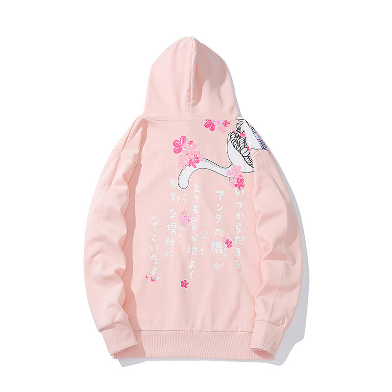 Cat print hoodie