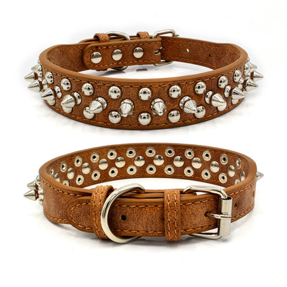 Rivet pet collar