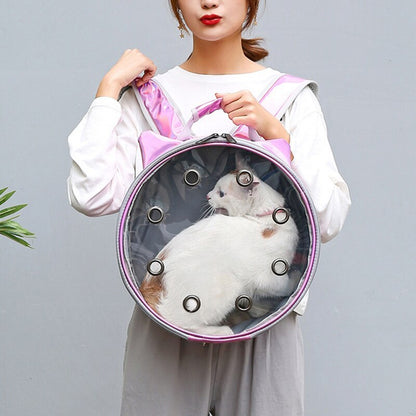 Transparent Pet Bag Go Out Portable Breathable Backpack