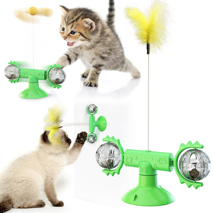 Cat Turntable Cat Windmill Toy Glowing Toy