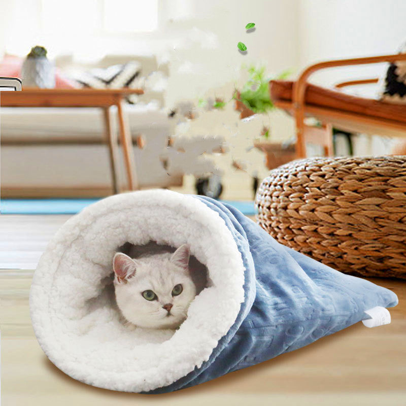 Cat Nest Christmas Plus Soft Nest Cat Sleeping Bag Cat Nest Cat Supplies Pet Four Seasons Universal Cat Mat