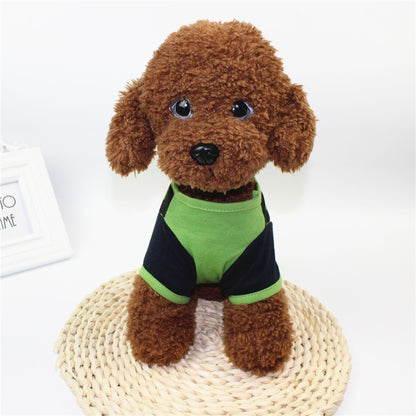 Dog clothes spring and summer clothes cartoon print T-shirt Teddy Bichon pet costume wholesale pet Halloween clothes