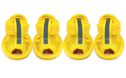 Spring And Summer Beef Tendon Bottom Mesh Breathable Puppy Non slip Shoes