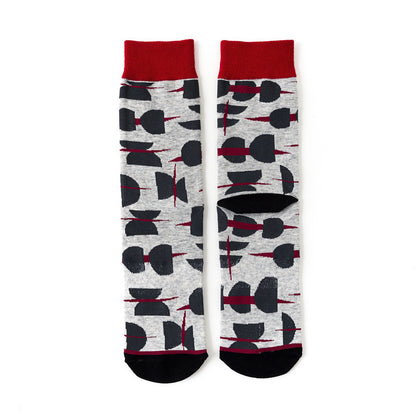 Creative Contrast Color Cotton Socks Personality  Four Seasons Socks