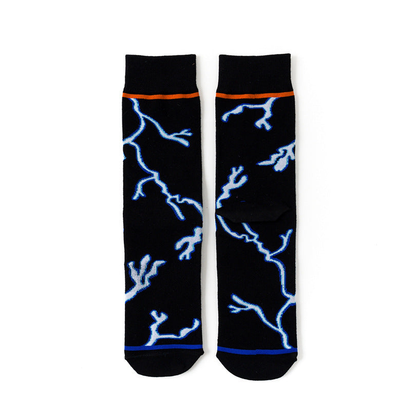 Creative Contrast Color Cotton Socks Personality  Four Seasons Socks