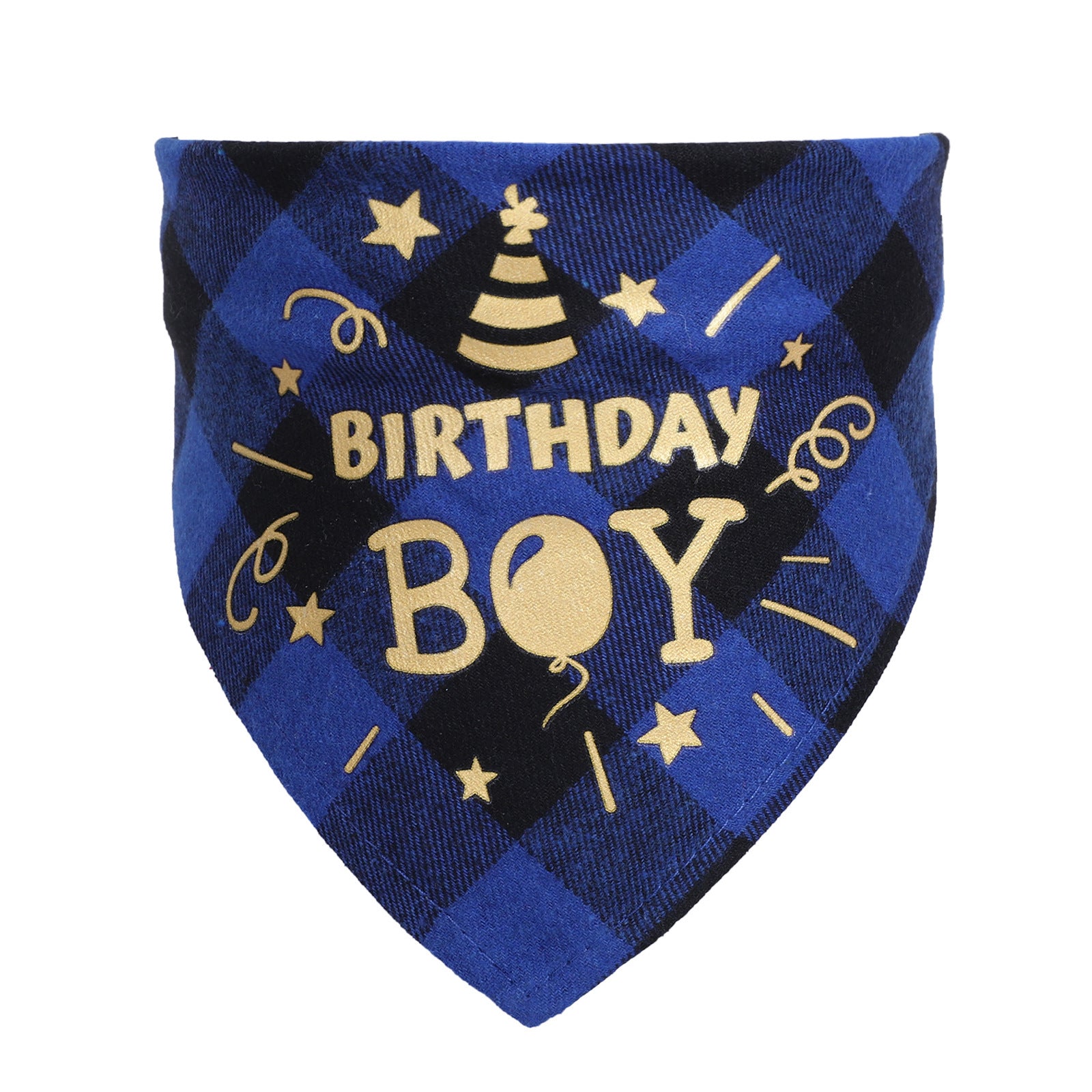 Cotton check cat dog scarf birthday party accessories