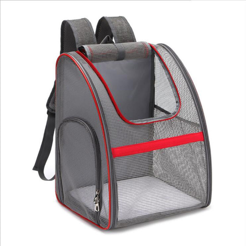 Pet Bag Full Mesh Breathable Backpack For Outing Travel Carrying Bag Cat And Dog Bag Foldable Backpack