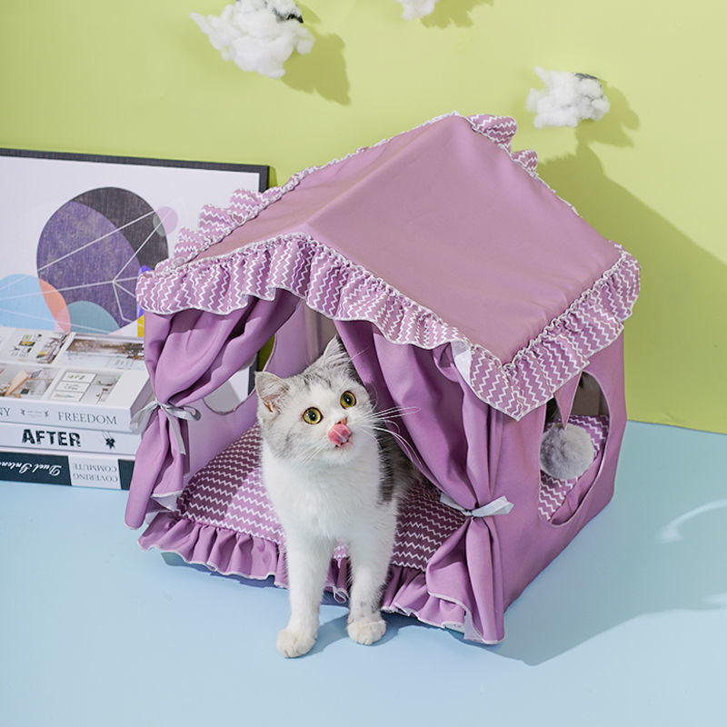 Summer Cat Litter Four Seasons General Cat Villa Cat Tent Litter Removable And Washable Teddy Kennel House Type Cat Supplies