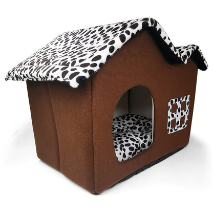 Warm Doghouse With Double-storey Spotted House