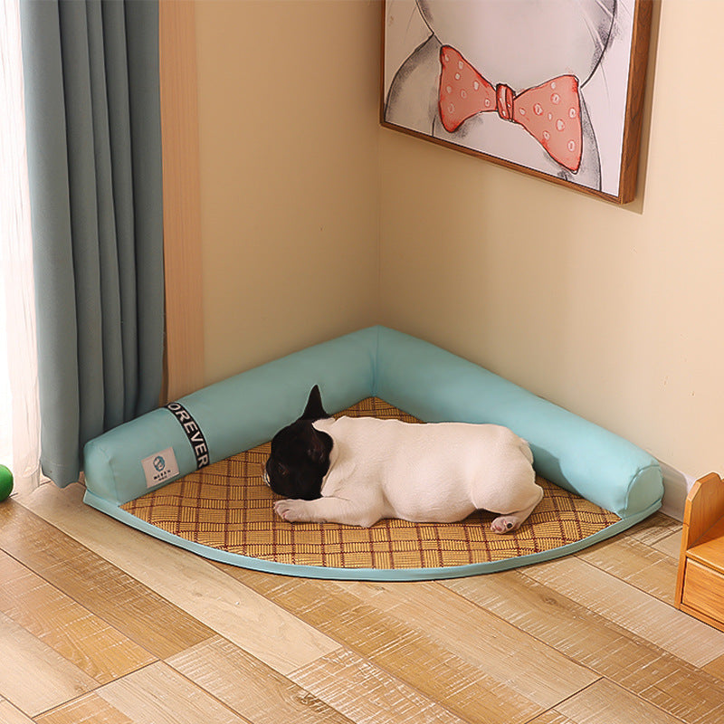 Summer Cooling Mats Cat Bed Dog Bed Dog Sofa Pet Mats Cat House Ice Pad Dog Sleeping Mats Cool Cold Bamboo Fiber Cat Bed