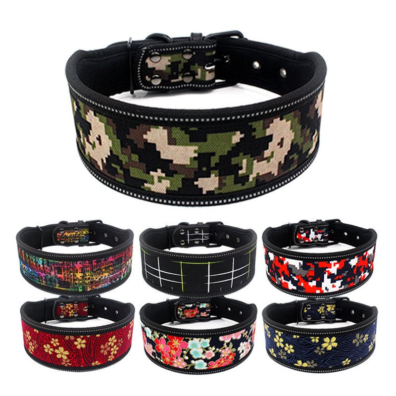 Comfortable And Breathable Pet Collar Highlight Reflective Dog Collar