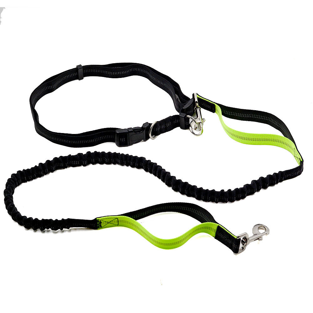 Elastic Belt Pet Dog Reflective Retractable Dog Leash Traction Rope Slip Belt Bag