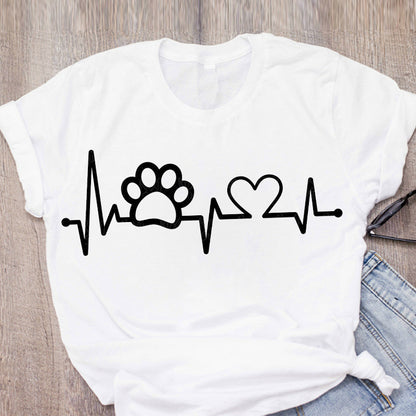 Cute Cartoon Pet Short Sleeve