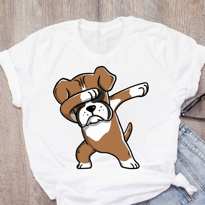 Cute Cartoon Pet Short Sleeve