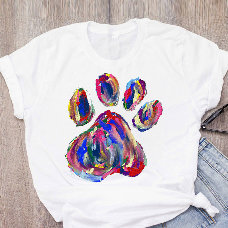 Cute Cartoon Pet Short Sleeve