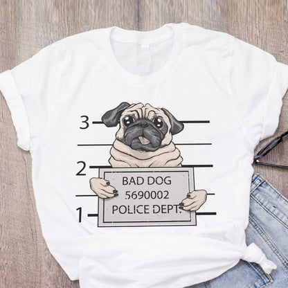 Cute Cartoon Pet Short Sleeve