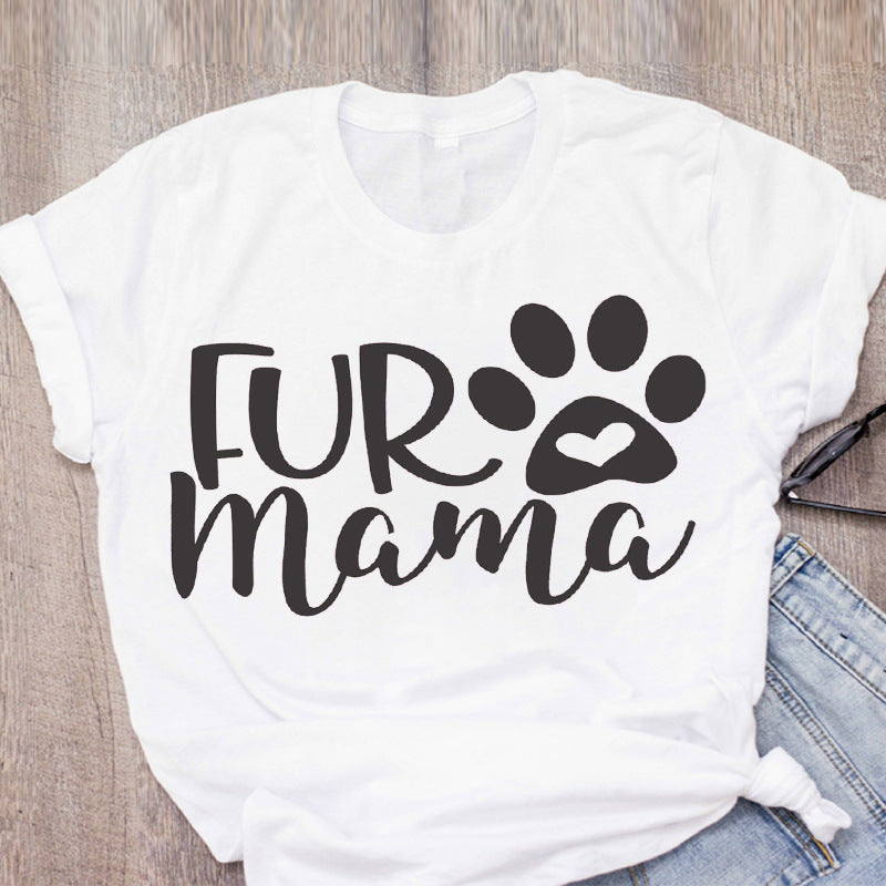 Cute Cartoon Pet Short Sleeve