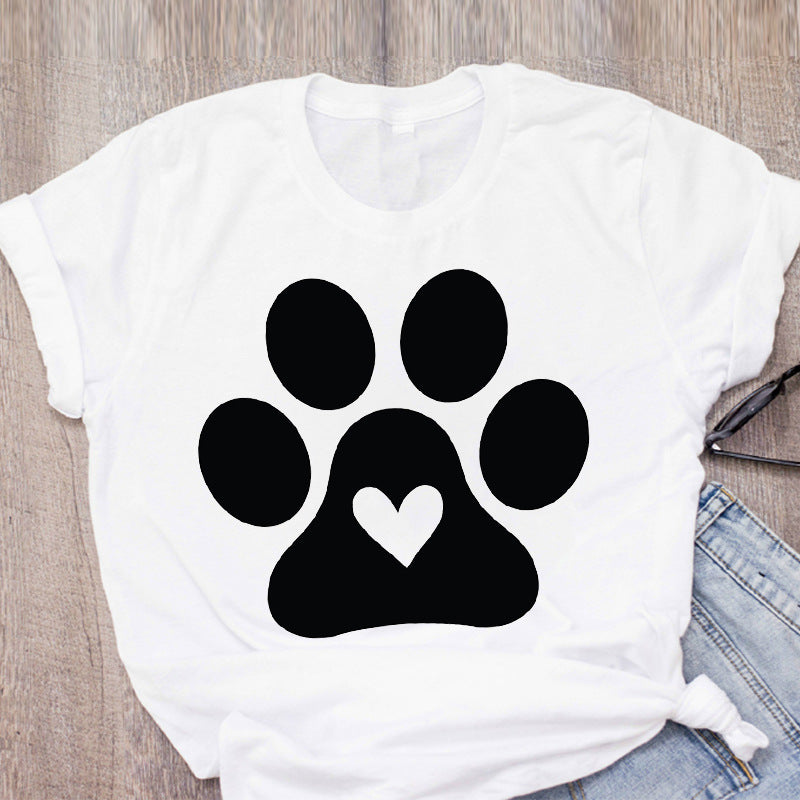 Cute Cartoon Pet Short Sleeve