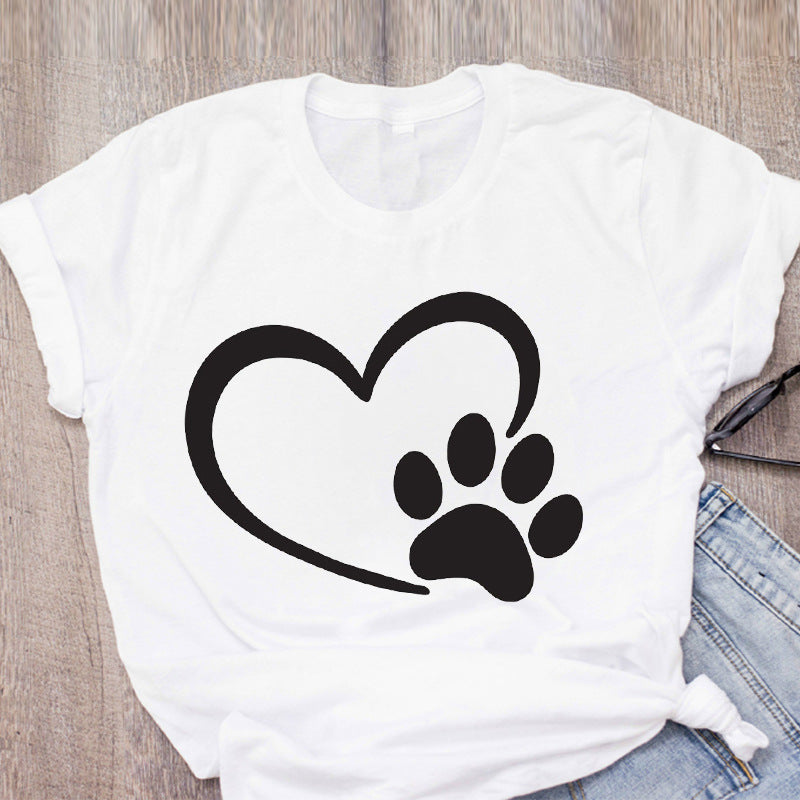 Cute Cartoon Pet Short Sleeve